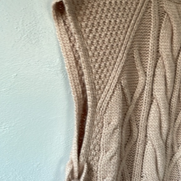 Marie Oliver Dusty Rose Palmer Popover Sweater Vest XS Open Side With Ties - Picture 4 of 7